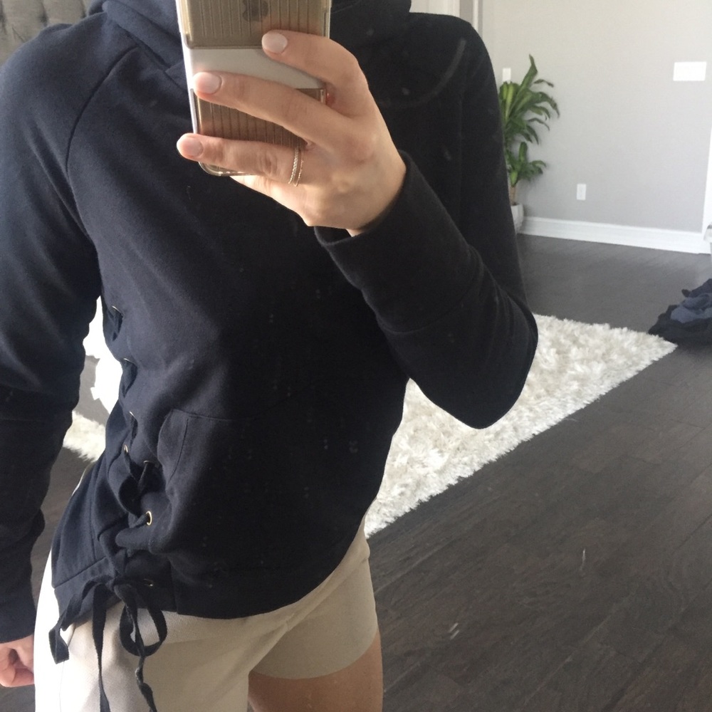Tie up hoodie